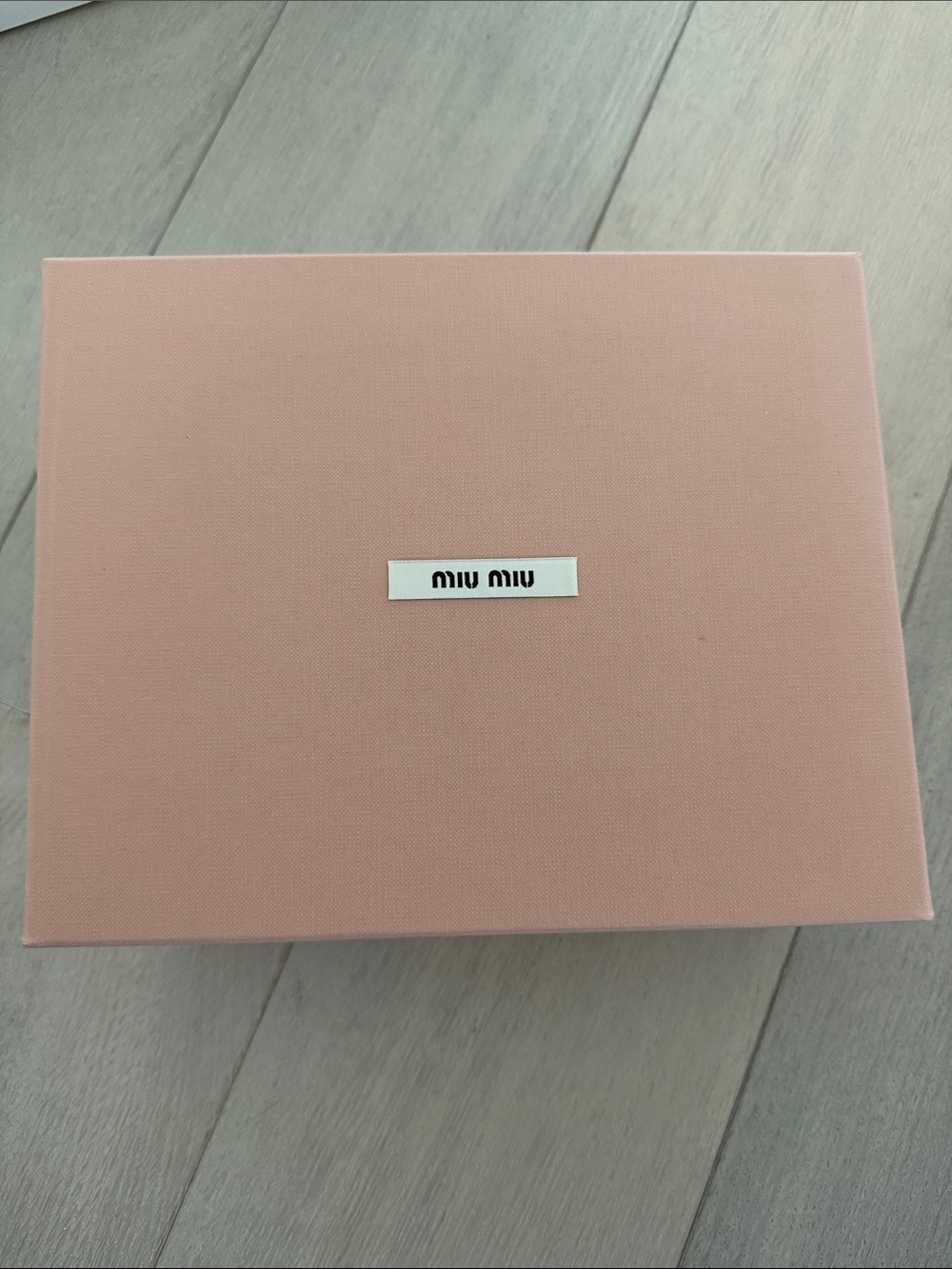 Miu Miu Blush Pink Presentation Box
EMPTY BOX ONLY — no product included